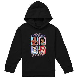 (9-11 Years, Black) Disney Princess Childrens/Kids Main Character Energy Hoodie (9-11 Years, Black) Disney Princess Childrens/Kids Main Character Energy Hoodie