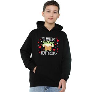 (12-13 Years, Navy) Star Wars Childrens/Kids You Make My Heart Grogu Hoodie (12-13 Years, Navy) Star Wars Childrens/Kids You Make My Heart Grogu Hoodie