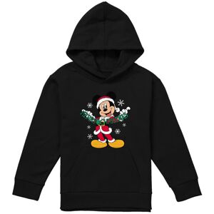 (12-13 Years, Black) Disney Childrens/Kids Merry Christmas Mickey Mouse Hoodie (12-13 Years, Black) Disney Childrens/Kids Merry Christmas Mickey Mouse Hoodie