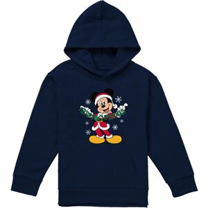 (9-11 Years, Navy) Disney Childrens/Kids Merry Christmas Mickey Mouse Hoodie (9-11 Years, Navy) Disney Childrens/Kids Merry Christmas Mickey Mouse Hoodie