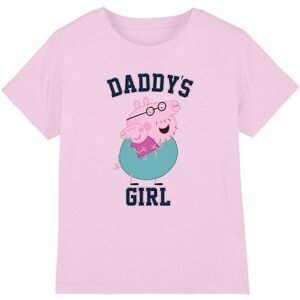 (5-6 Years, Light Pink) Peppa Pig Girls Daddy's Girl T-Shirt (5-6 Years, Light Pink) Peppa Pig Girls Daddy's Girl T-Shirt