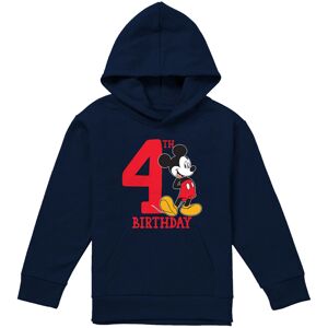 (5-6 Years, Navy) Disney Childrens/Kids Mickey Mouse Shirt 4th Birthday Hoodie (5-6 Years, Navy) Disney Childrens/Kids Mickey Mouse Shirt 4th Birthday Hoodie