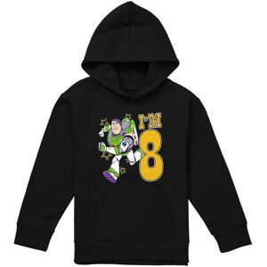 (5-6 Years, Black) Toy Story Childrens/Kids I'm 8 Buzz Lightyear Birthday Hoodie (5-6 Years, Black) Toy Story Childrens/Kids I'm 8 Buzz Lightyear Birthday Hoodie