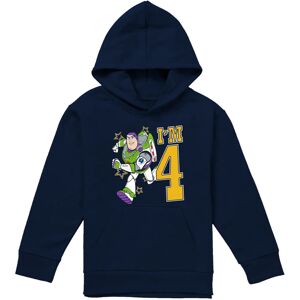 (7-8 Years, Navy) Toy Story Childrens/Kids I'm 4 Buzz Lightyear Birthday Pullove (7-8 Years, Navy) Toy Story Childrens/Kids I'm 4 Buzz Lightyear Birthday Pullove