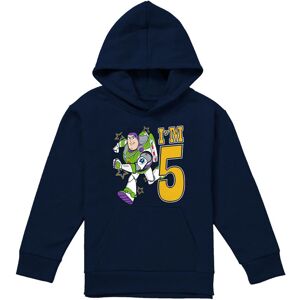 (7-8 Years, Navy) Toy Story Childrens/Kids I'm 5 Buzz Lightyear Birthday Hoodie (7-8 Years, Navy) Toy Story Childrens/Kids I'm 5 Buzz Lightyear Birthday Hoodie