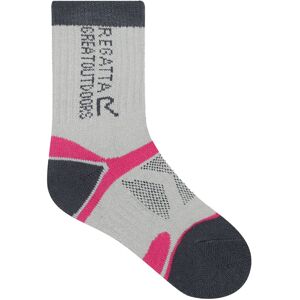 (3 UK-5.5 UK, Light Steel/Raspberry Rose) Regatta Childrens/Kids Blister Protect (3 UK-5.5 UK, Light Steel/Raspberry Rose) Regatta Childrens/Kids Blister Protect