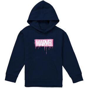 (7-8 Years, Navy) Marvel Childrens/Kids Brick Graffiti Pull Over Hoodie (7-8 Years, Navy) Marvel Childrens/Kids Brick Graffiti Pull Over Hoodie