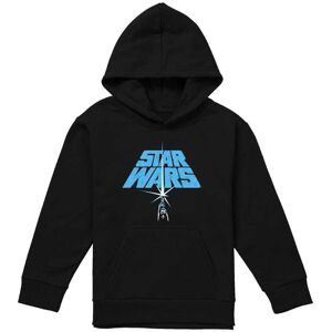 (12-13 Years, Black) Star Wars Childrens/Kids Lightsaber Logo Hoodie (12-13 Years, Black) Star Wars Childrens/Kids Lightsaber Logo Hoodie