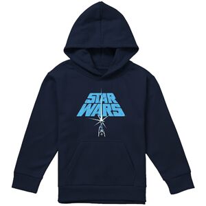 (12-13 Years, Navy) Star Wars Childrens/Kids Lightsaber Logo Hoodie (12-13 Years, Navy) Star Wars Childrens/Kids Lightsaber Logo Hoodie