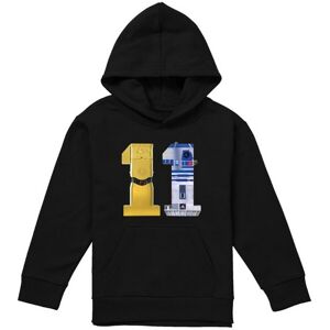 (5-6 Years, Black) Star Wars Childrens/Kids 11 C3PO R2-D2 Hoodie (5-6 Years, Black) Star Wars Childrens/Kids 11 C3PO R2-D2 Hoodie