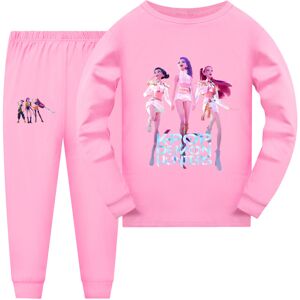 Unbranded (Pink, 110) Kpop Demon Hunters Girl Short Sleeve Shorts Matching Pajamas Kids Te Unbranded (Pink, 110) Kpop Demon Hunters Girl Short Sleeve Shorts Matching Pajamas Kids Te