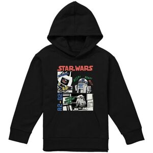 (9-11 Years, Black) Star Wars Childrens/Kids Beep Boop R2-D2 Hoodie (9-11 Years, Black) Star Wars Childrens/Kids Beep Boop R2-D2 Hoodie