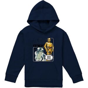 (9-11 Years, Navy) Star Wars Childrens/Kids Manga Droids R2-D2 & C3PO Hoodie (9-11 Years, Navy) Star Wars Childrens/Kids Manga Droids R2-D2 & C3PO Hoodie