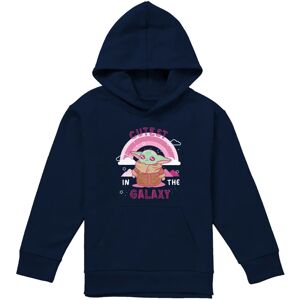 (9-11 Years, Navy) Star Wars Childrens/Kids Cutest In The Galaxy Grogu Hoodie (9-11 Years, Navy) Star Wars Childrens/Kids Cutest In The Galaxy Grogu Hoodie