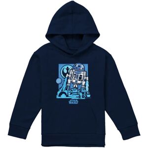 (9-11 Years, Navy) Star Wars Childrens/Kids Papercut R2-D2 Hoodie (9-11 Years, Navy) Star Wars Childrens/Kids Papercut R2-D2 Hoodie