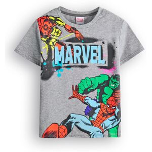 (6-7 Years) Marvel Short Sleeved T-Shirt (Boys Grey) (6-7 Years) Marvel Short Sleeved T-Shirt (Boys Grey)