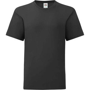 (9-11 Years, Black) Fruit of the Loom Childrens/Kids Iconic T-Shirt (9-11 Years, Black) Fruit of the Loom Childrens/Kids Iconic T-Shirt