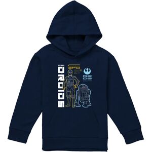 (9-11 Years, Navy) Star Wars Childrens/Kids Rebel Droids Hoodie (9-11 Years, Navy) Star Wars Childrens/Kids Rebel Droids Hoodie