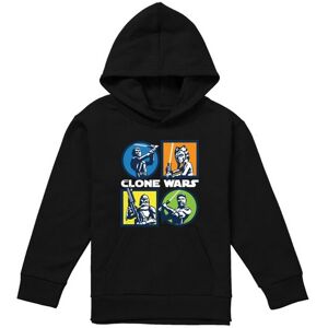 (7-8 Years, Black) Star Wars: The Clone Wars Childrens/Kids Grid Hoodie (7-8 Years, Black) Star Wars: The Clone Wars Childrens/Kids Grid Hoodie