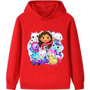 Gaatpot (bright red, 170cm) Gabby's Dollhouse Printed Hoodie for Middle and Large Childr Gaatpot (bright red, 170cm) Gabby's Dollhouse Printed Hoodie for Middle and Large Childr