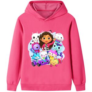 Gaatpot (Rose Red, 100cm) Gabby's Dollhouse Printed Hoodie for Middle and Large Children Gaatpot (Rose Red, 100cm) Gabby's Dollhouse Printed Hoodie for Middle and Large Children