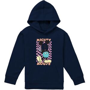 (7-8 Years, Navy) Disney Childrens/Kids Mickey Mouse Warp Check Pullover Hoodie (7-8 Years, Navy) Disney Childrens/Kids Mickey Mouse Warp Check Pullover Hoodie