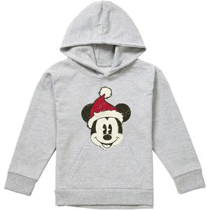 (9-11 Years, Athletic Heather) Disney Childrens/Kids Mickey Mouse Santa Face Hea (9-11 Years, Athletic Heather) Disney Childrens/Kids Mickey Mouse Santa Face Hea