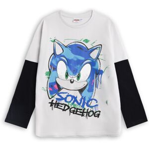 (8-9 Years) Sonic the Hedgehog Long Sleeved T-Shirt (Unisex Kids Grey) (8-9 Years) Sonic the Hedgehog Long Sleeved T-Shirt (Unisex Kids Grey)