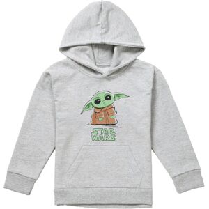 (7-8 Years, Athletic Heather) Star Wars Childrens/Kids Grogu Splash Heather Hood (7-8 Years, Athletic Heather) Star Wars Childrens/Kids Grogu Splash Heather Hood