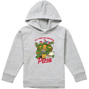 (12-13 Years, Athletic Heather) Teenage Mutant Ninja Turtles Childrens/Kids Pizz (12-13 Years, Athletic Heather) Teenage Mutant Ninja Turtles Childrens/Kids Pizz