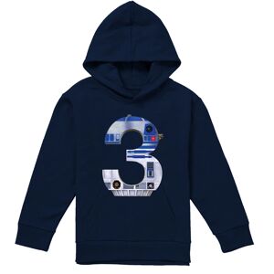 (9-11 Years, Navy) Star Wars Childrens/Kids 3 R2-D2 Hoodie (9-11 Years, Navy) Star Wars Childrens/Kids 3 R2-D2 Hoodie