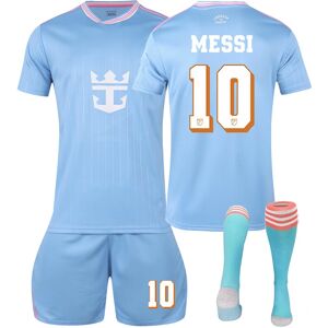 Unbranded (22(120-130CM)) Green Pink Sport Socks Get Free Print #10 MESSI Blue T-shirt & S Unbranded (22(120-130CM)) Green Pink Sport Socks Get Free Print #10 MESSI Blue T-shirt & S
