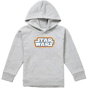 (12-13 Years, Athletic Heather) Star Wars Childrens/Kids Logo Outline Hoodie (12-13 Years, Athletic Heather) Star Wars Childrens/Kids Logo Outline Hoodie