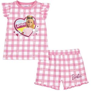 (4-5 Years) Barbie Girls Pyjamas Short Frilly Pjs (4-5 Years) Barbie Girls Pyjamas Short Frilly Pjs