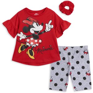 Disney Minnie Mouse Infant Baby Girls 3 Piece Outfit Set: T-Shirt Shorts Scrunch Disney Minnie Mouse Infant Baby Girls 3 Piece Outfit Set: T-Shirt Shorts Scrunch