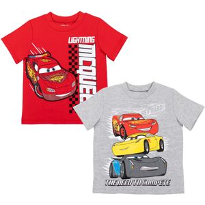 Disney Pixar Cars Lightning McQueen Toddler Boys 2 Pack T-Shirts Gray/Red 2T Disney Pixar Cars Lightning McQueen Toddler Boys 2 Pack T-Shirts Gray/Red 2T