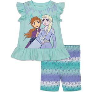 Disney Frozen Elsa Princess Anna Infant Baby Girls Graphic T-Shirt and Shorts Ou Disney Frozen Elsa Princess Anna Infant Baby Girls Graphic T-Shirt and Shorts Ou