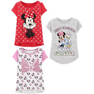 Disney Minnie Mouse Tshirt (3-Shirts Pack) Kids & Toddler Girls Clothes 2T Rd/Gy/W SS Disney Minnie Mouse Tshirt (3-Shirts Pack) Kids & Toddler Girls Clothes 2T Rd/Gy/W SS