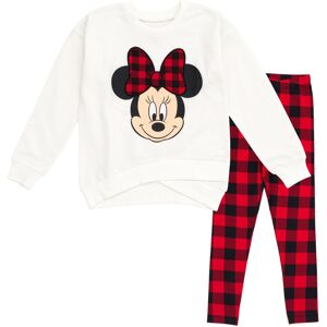 Disney Minnie Mouse Little Girls FleeceSweatshirt and Leggings Outfit Set White/ Disney Minnie Mouse Little Girls FleeceSweatshirt and Leggings Outfit Set White/
