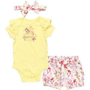 Disney Princess Belle Floral Newborn Baby Girls Bodysuit French Terry Bubble Sho Disney Princess Belle Floral Newborn Baby Girls Bodysuit French Terry Bubble Sho