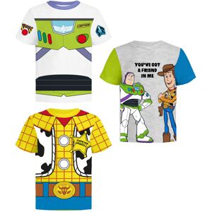 Disney Toy Story Pixar T-Shirts (3 Pack) Woody Buzz Lightyear Rex - Toddlers to Kids Cl Disney Toy Story Pixar T-Shirts (3 Pack) Woody Buzz Lightyear Rex - Toddlers to Kids Cl