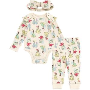 Disney Princess Infant Baby Girls Ribbed Bodysuit Jogger Pants and Headband 3 Pi Disney Princess Infant Baby Girls Ribbed Bodysuit Jogger Pants and Headband 3 Pi