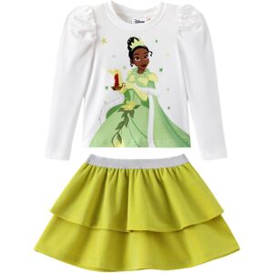Disney Princess Tiana Toddler Girl 2 Piece Outfit Puff Long Sleeve Top & Green S Disney Princess Tiana Toddler Girl 2 Piece Outfit Puff Long Sleeve Top & Green S