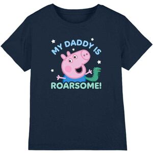 (3-4 Years, Navy) Peppa Pig Childrens/Kids Roarsome Daddy George Pig T-Shirt (3-4 Years, Navy) Peppa Pig Childrens/Kids Roarsome Daddy George Pig T-Shirt