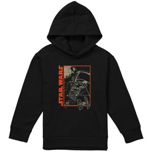(7-8 Years, Black) Star Wars Childrens/Kids Darth Vader Outline Hoodie (7-8 Years, Black) Star Wars Childrens/Kids Darth Vader Outline Hoodie