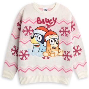 (6-7 Years) Bluey Christmas Jumper (Girls Beige) (6-7 Years) Bluey Christmas Jumper (Girls Beige)