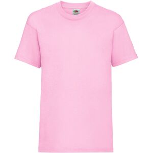 Fruit Of The Loom Childrens/Kids Unisex Light Pink Short Sleeve T-Shirt - T-Shirt Fruit Of The Loom Childrens/Kids Unisex Light Pink Short Sleeve T-Shirt - T-Shirt