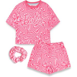 (11-12 Years) Barbie Short Sleeve Short Leg Pyjama Set (Girls Pink) (11-12 Years) Barbie Short Sleeve Short Leg Pyjama Set (Girls Pink)