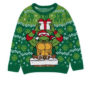 (7-8 Years, Green) Teenage Mutant Ninja Turtles Boys Knitted Christmas Jumper (7-8 Years, Green) Teenage Mutant Ninja Turtles Boys Knitted Christmas Jumper