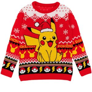 Pokémon (7-8 Years, Red) Pokemon Childrens/Kids Pikachu Knitted Christmas Jumper Pokémon (7-8 Years, Red) Pokemon Childrens/Kids Pikachu Knitted Christmas Jumper